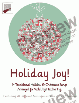 page one of Holiday Joy! Traditional Holiday & Christmas Songs for Violin