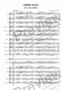 page one of Symphonic Sullivan  (Suite in Four Movements) 