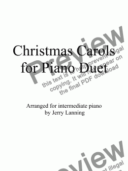 page one of 22 Christmas Carols for Piano Duet