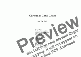 page one of Christmas Carol Chaos