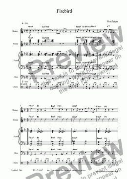 page one of Firebird [5pce jazz]