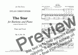 page one of The Star, Op. 4, No. 2b