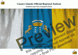 page one of Canary Islands Official Regional Anthem for Brass Quintet & Percussion (MFAO World National Anthem Series)