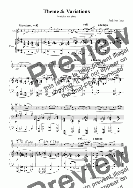 page one of Theme & Variations