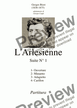 page one of Arlesienne Suite N° 1 - G.Bizet