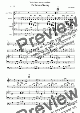 page one of Caribbean Swing