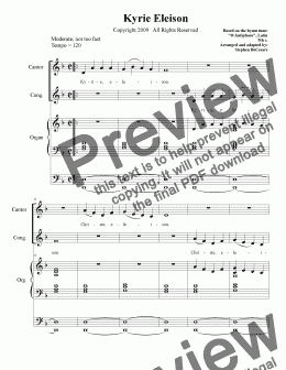 page one of Mass of the Incarnation (Full Score)