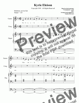 page one of Mass of the Incarnation (Choir/Vocal Score)