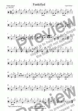 page one of Drums Level 1 - Funkified