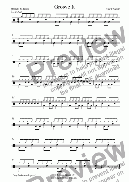 page one of Drums Level 1 - Groove It
