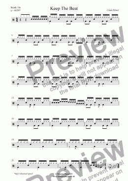 page one of Drums Level 1 - Keep the Beat