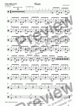 page one of Drums Level 1 - Slam