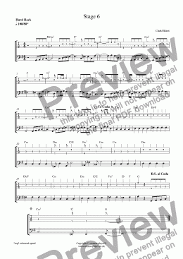 page one of Bass Level 2 - Stage 6