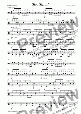 page one of Drums Level 2 - Stop Startin'