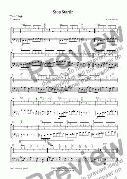 page one of Bass Level 2 - Stop Startin'