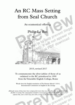 page one of RC Mass Setting from Seal Church