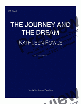 page one of The Journey and the Dream - Choir