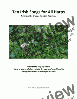 page one of Ten Irish Songs for All Harps