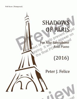 page one of Shadows of Paris