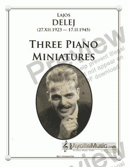 page one of Delej - Three Piano Miniatures