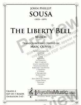 page one of Sousa - Liberty Bell March