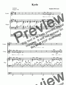 page one of Mass of Saint Martha (Choir/Vocal Score)