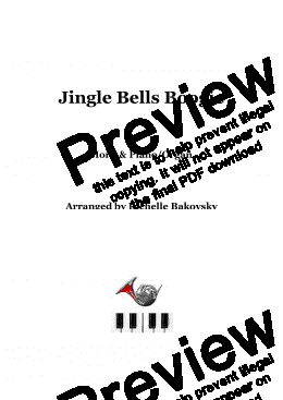 page one of Jingle Bells Boogie