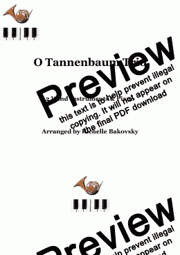 page one of O Tannenbaum Trio