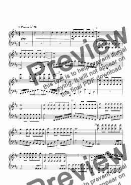 page one of Minuet in D