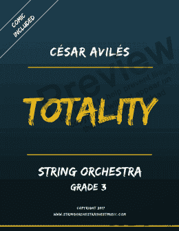 page one of Totality (String Orchestra)