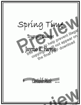 page one of Spring Time
