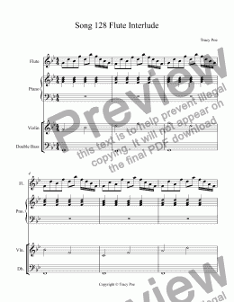 page one of Song 128 Flute Interlude