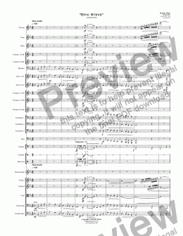 page one of "Epic Steve" - Orchestra