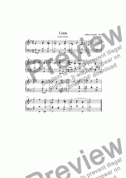 page one of Fulda - Hymn Tune - Last Verse Arrangement