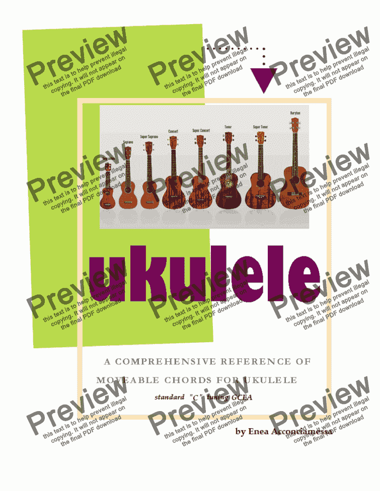 Ukulele Movable Chords Chart