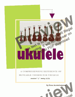 page one of Ukulele Movable Chords Book Chart