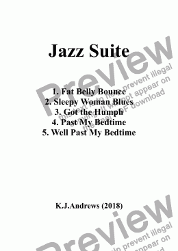 page one of Jazz Suite: 1. Fat Belly Bounce