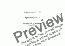 page one of Symphony No 1