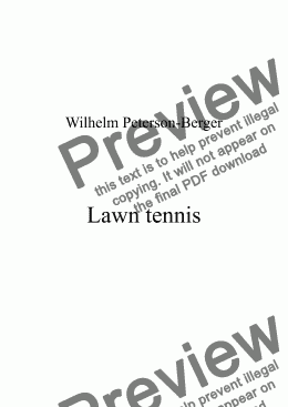 page one of Lawn tennis
