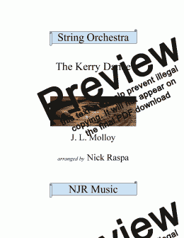 page one of Kerry Dance - String Orchestra