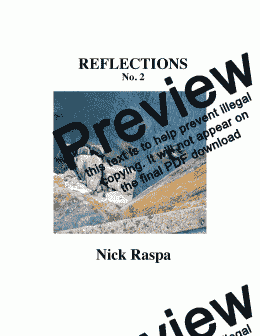 page one of Reflections II - Advanced Intermediate Piano