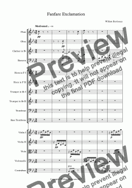 page one of Fanfare Exclamation