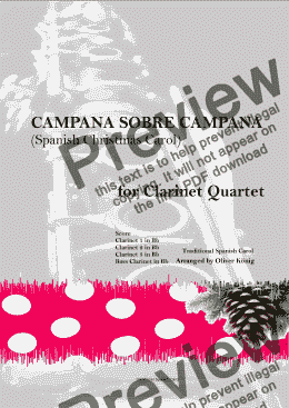 page one of Campana sobre Campana for Wind Quartet