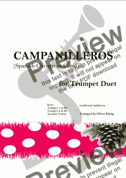 page one of Campanilleros for Brass Duet