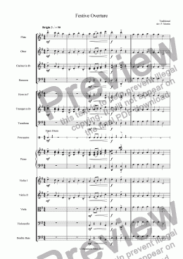 page one of Festive Overture