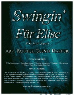 page one of Swingin' Fur Elise - for Jazz Band
