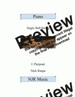 page one of Jingle Bell Swing - el./intm. Piano