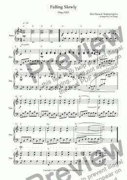 page one of Falling Slowly