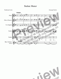 page one of Stabat Mater