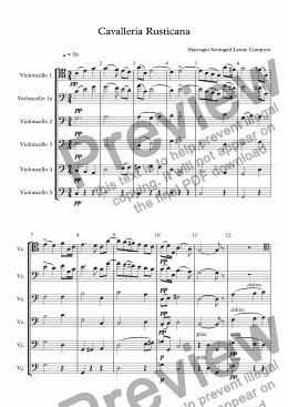 page one of Cavalleria Rusticana